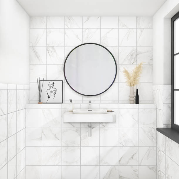 Daltile Perpetuo 24" X 24" Porcelain Marble Look Floor Tile (15.20 Sqft